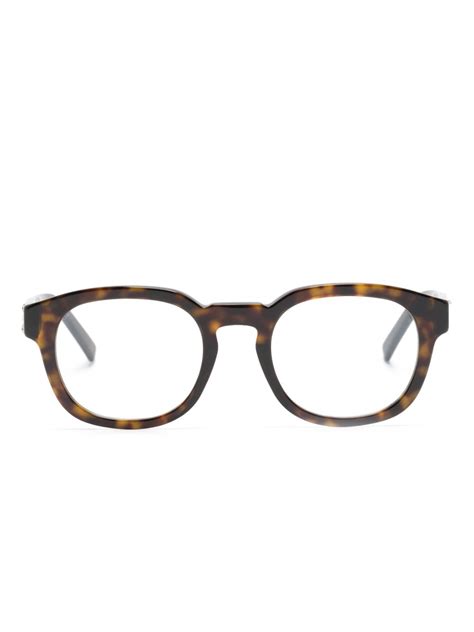 givenchy round glasses with white wording arounf lenses|Sunglasses .